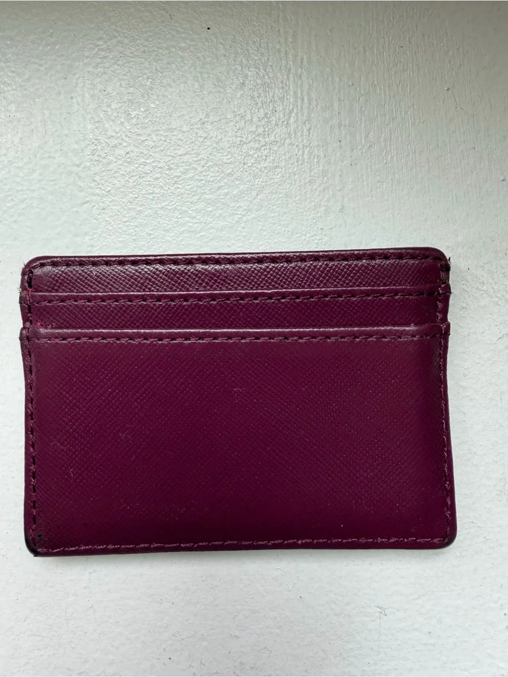 Tory Burch Leather Card Holder with Gold Logo